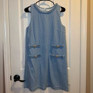 NWT Entro Braided Detailed Sleeveless Sheath Dress Size S